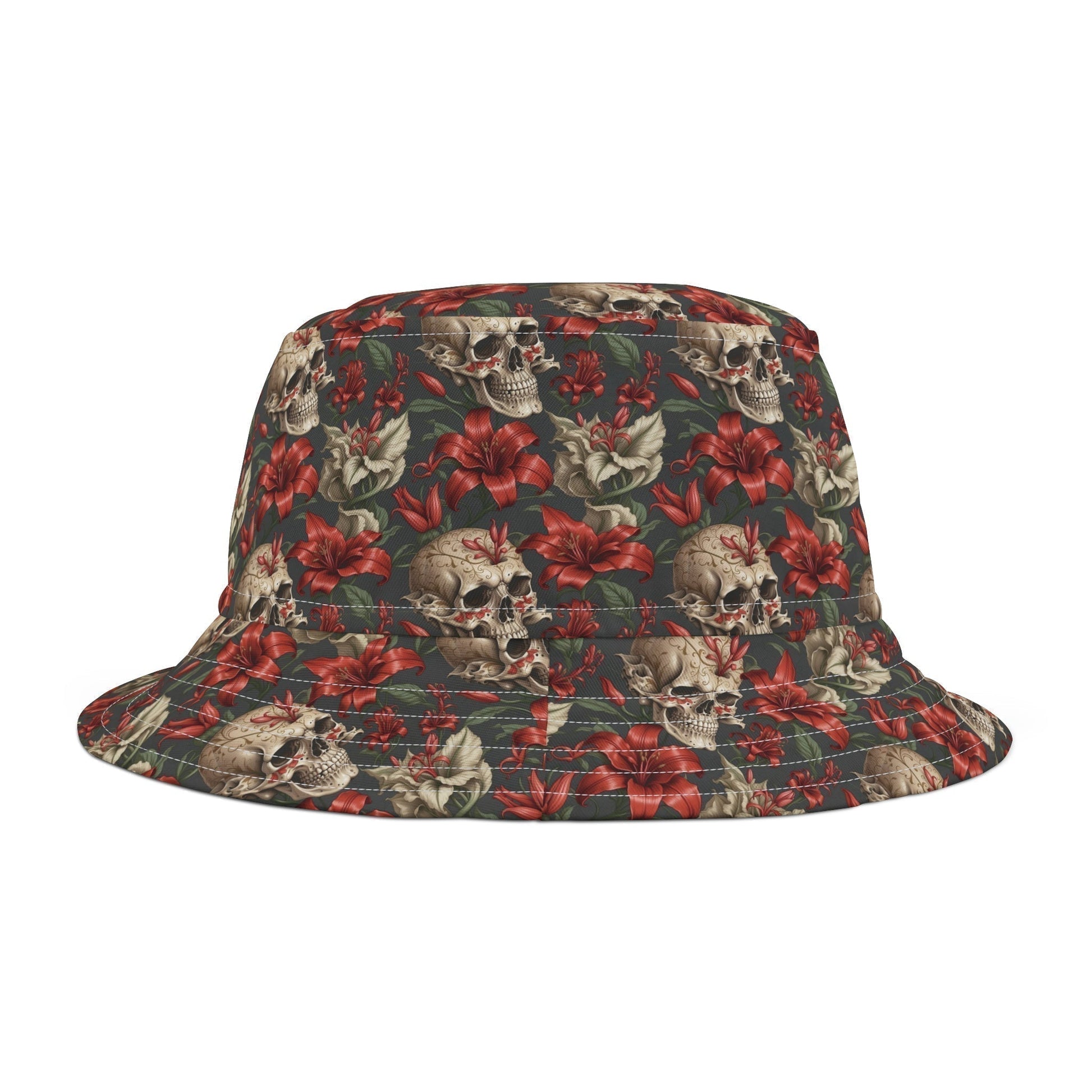 Skulls and Lillies Bucket Hat Verdine Daniels