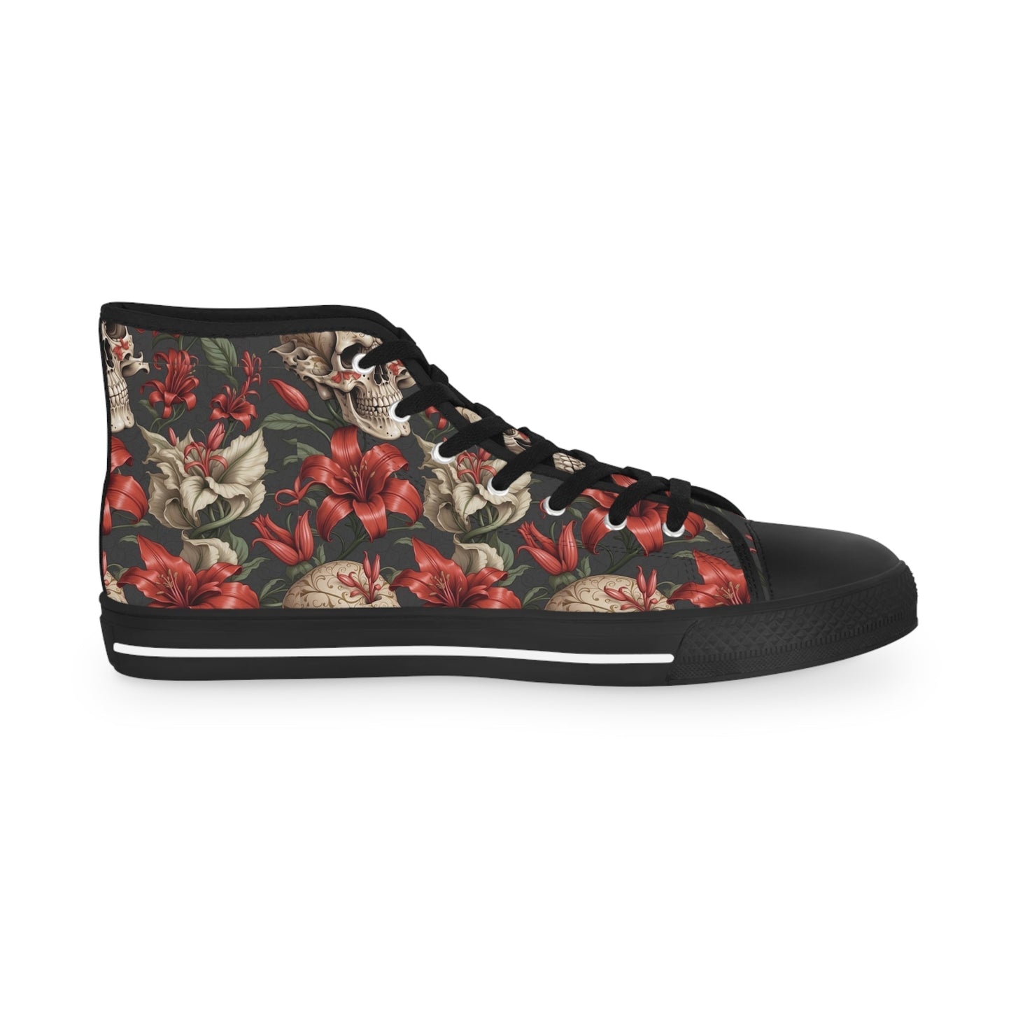 Skulls and Lillies Men's High Top Sneakers Verdine Daniels