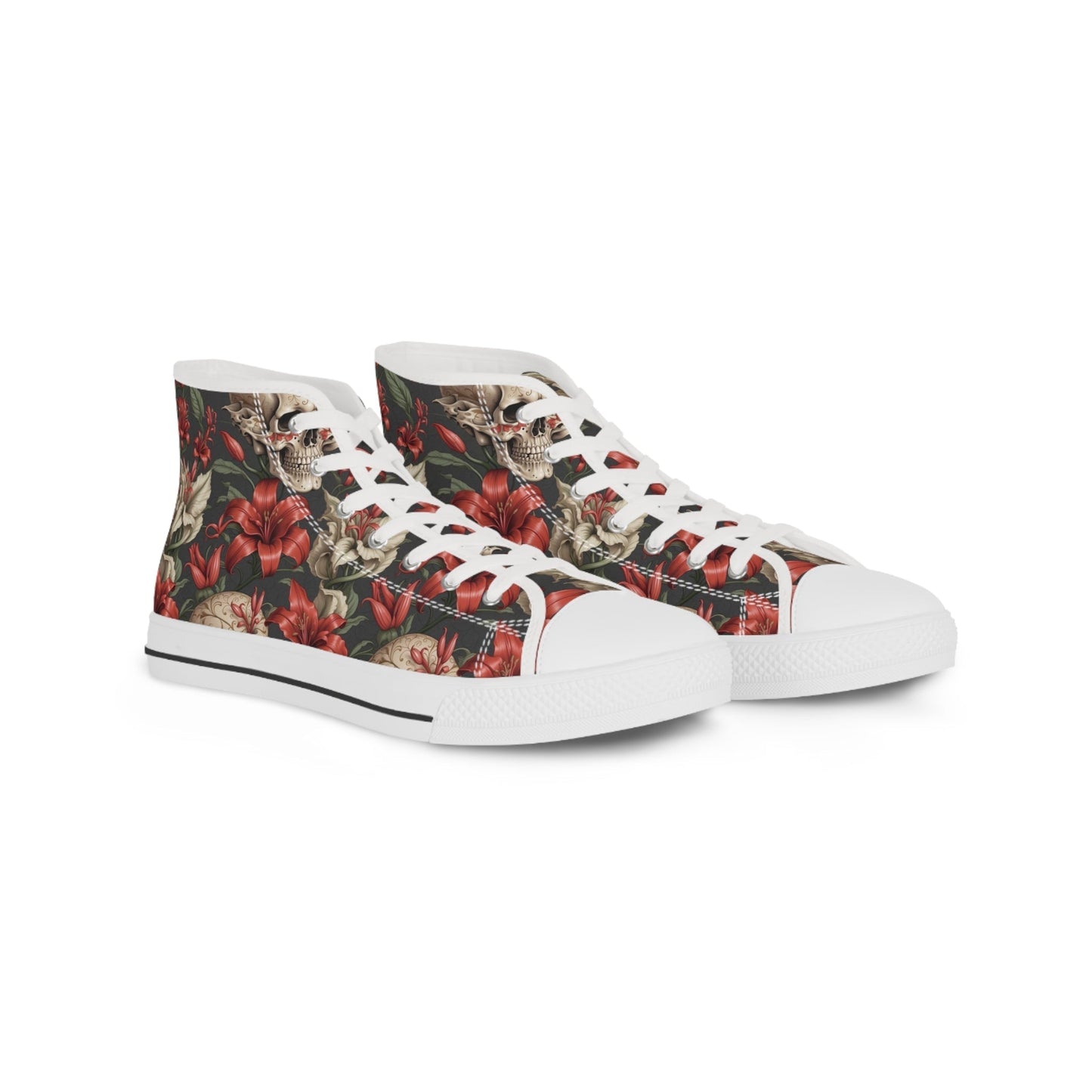 Skulls and Lillies Men's High Top Sneakers Verdine Daniels