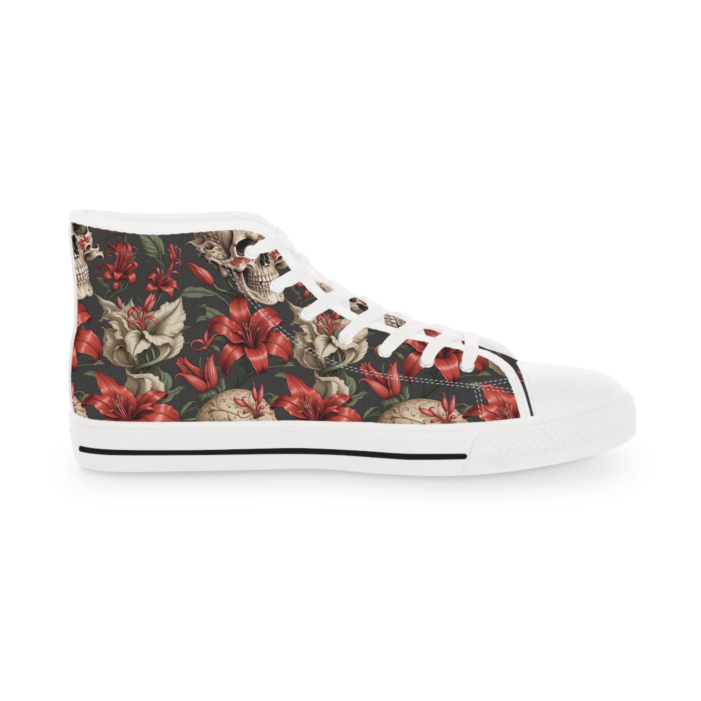 Skulls and Lillies Men's High Top Sneakers Verdine Daniels