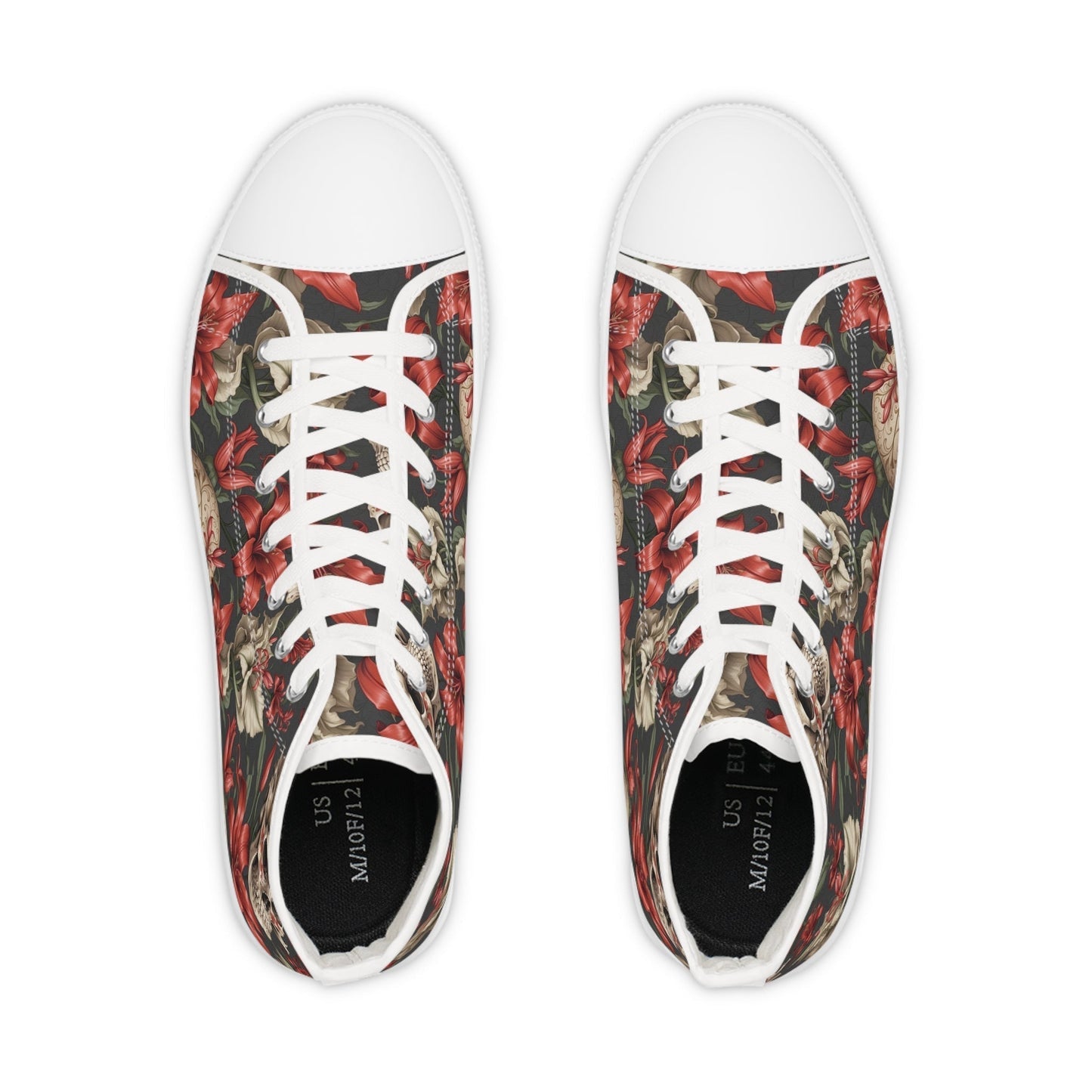 Skulls and Lillies Men's High Top Sneakers Verdine Daniels