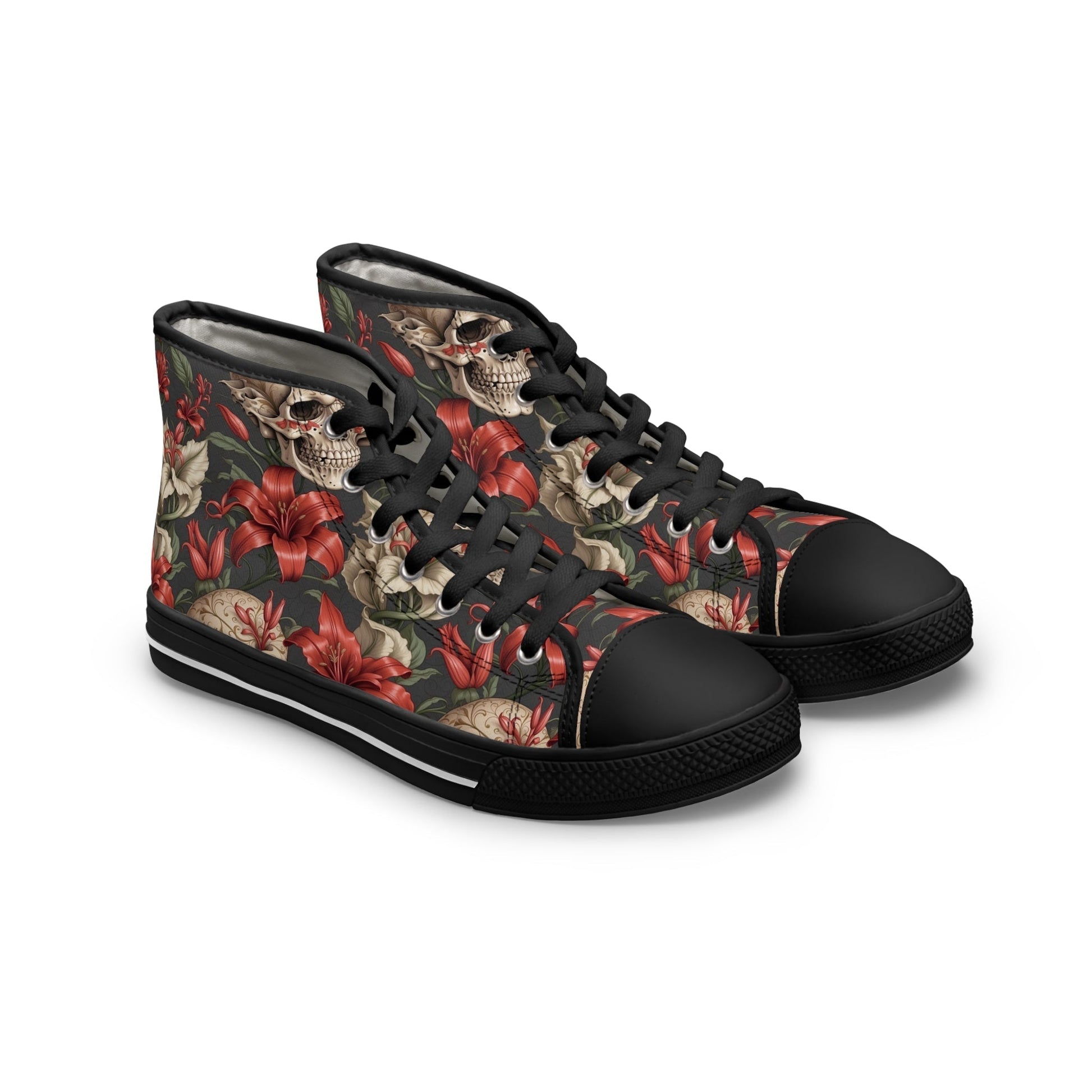 Skulls and Lillies Women's High Top Sneakers Verdine Daniels