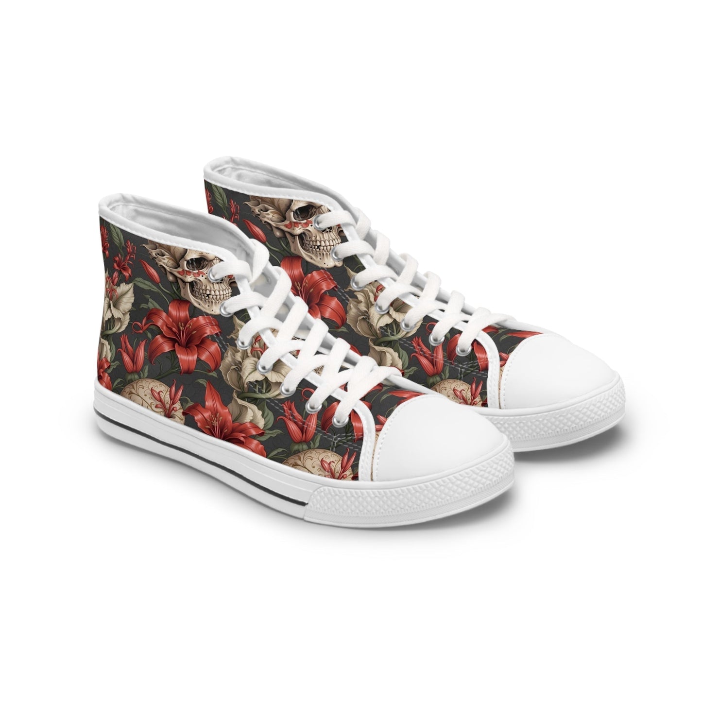 Skulls and Lillies Women's High Top Sneakers Verdine Daniels