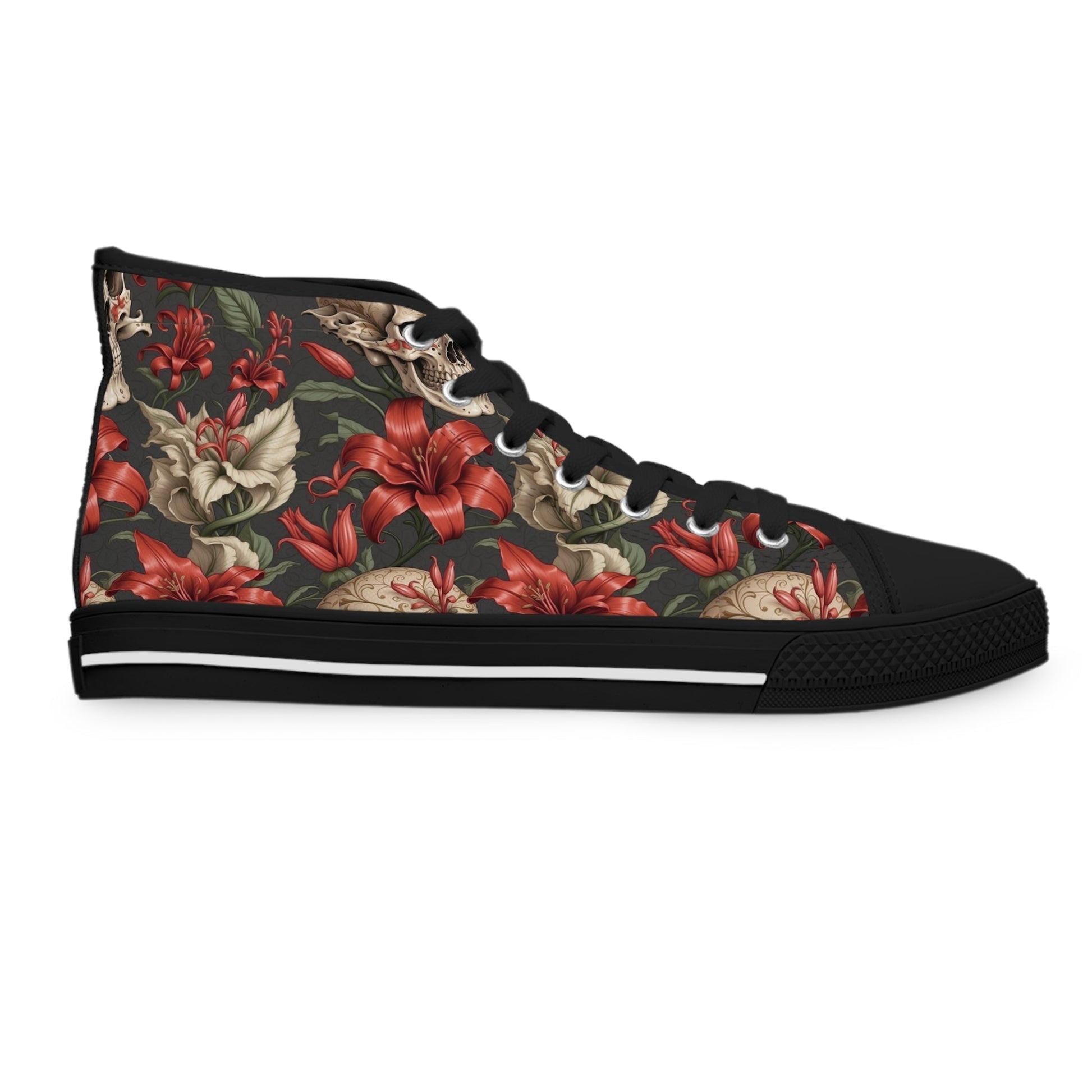 Skulls and Lillies Women's High Top Sneakers Verdine Daniels