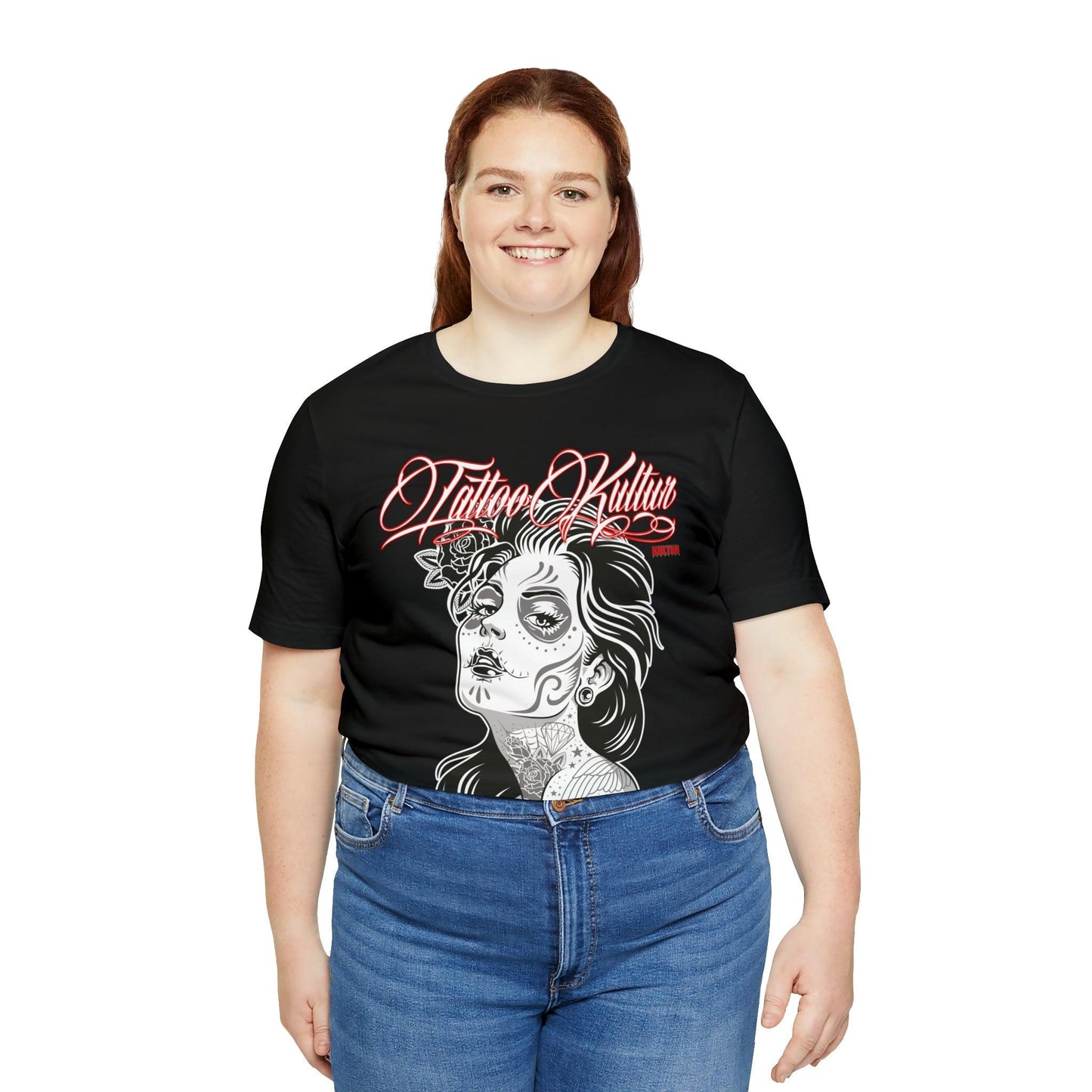 Tattoo Kultur - Dia De Los Meurtos Unisex Jersey Short Sleeve Tee Verdine Daniels