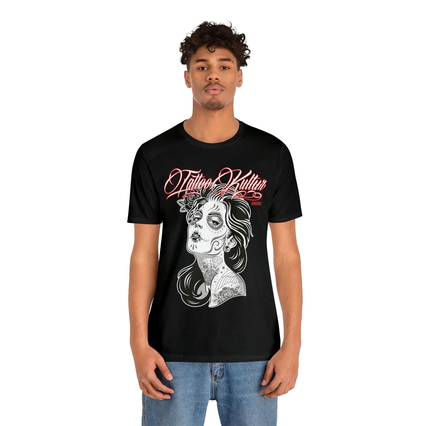 Tattoo Kultur - Dia De Los Meurtos Unisex Jersey Short Sleeve Tee Verdine Daniels