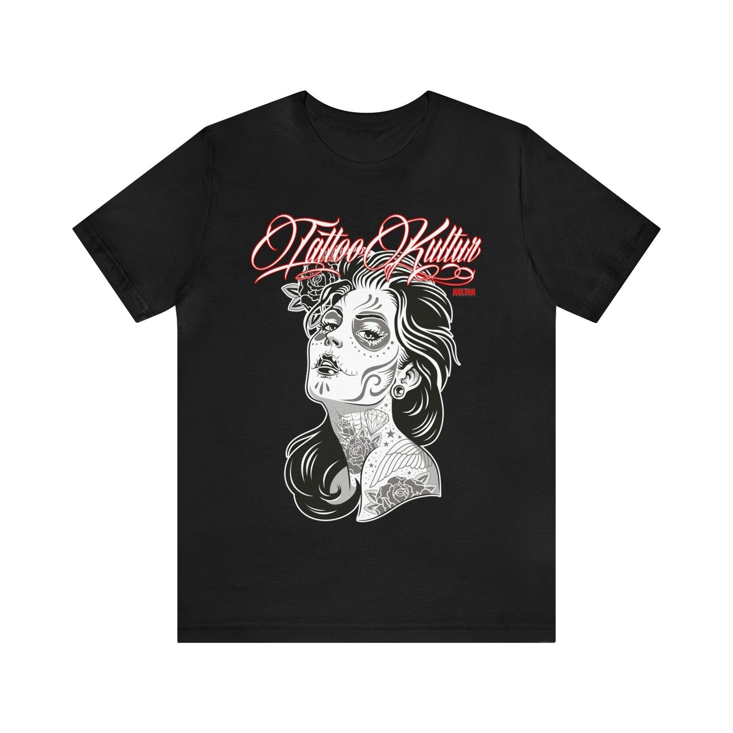 Tattoo Kultur - Dia De Los Meurtos Unisex Jersey Short Sleeve Tee Verdine Daniels