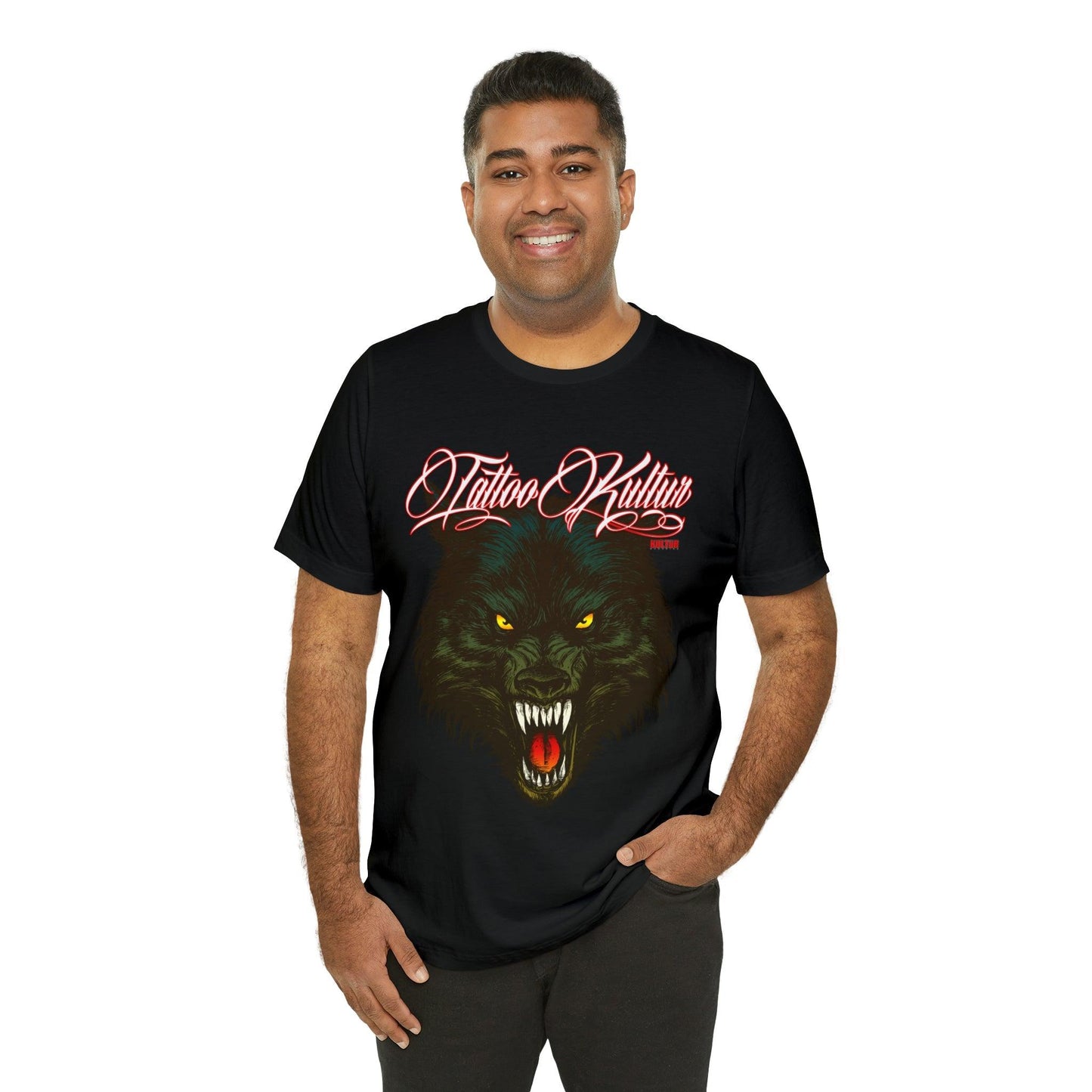 Tattoo Kultur - Wolf Snarl Unisex Jersey Short Sleeve Tee Verdine Daniels