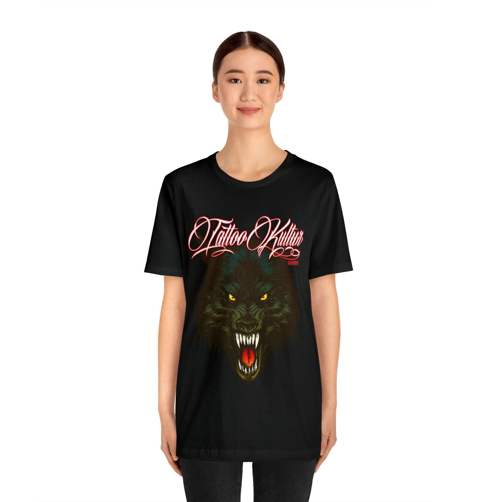 Tattoo Kultur - Wolf Snarl Unisex Jersey Short Sleeve Tee Verdine Daniels