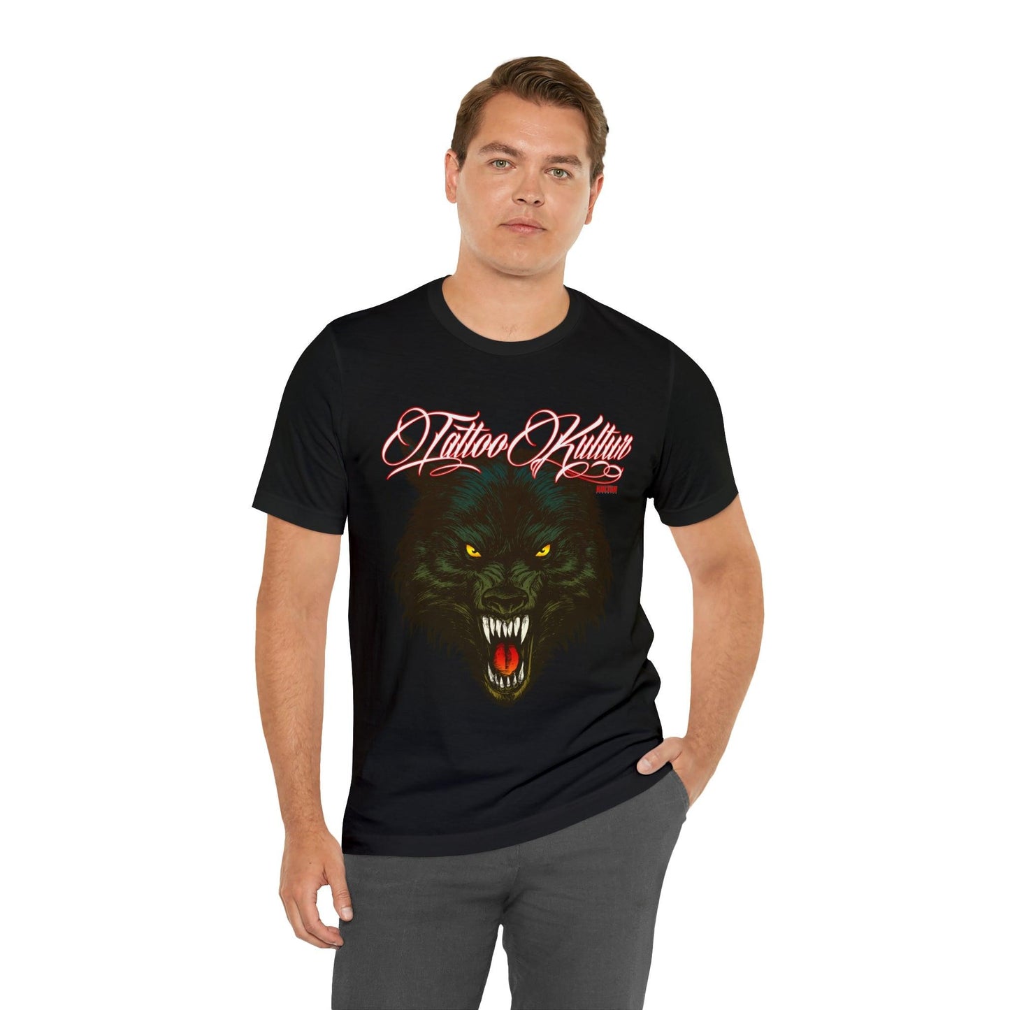 Tattoo Kultur - Wolf Snarl Unisex Jersey Short Sleeve Tee Verdine Daniels