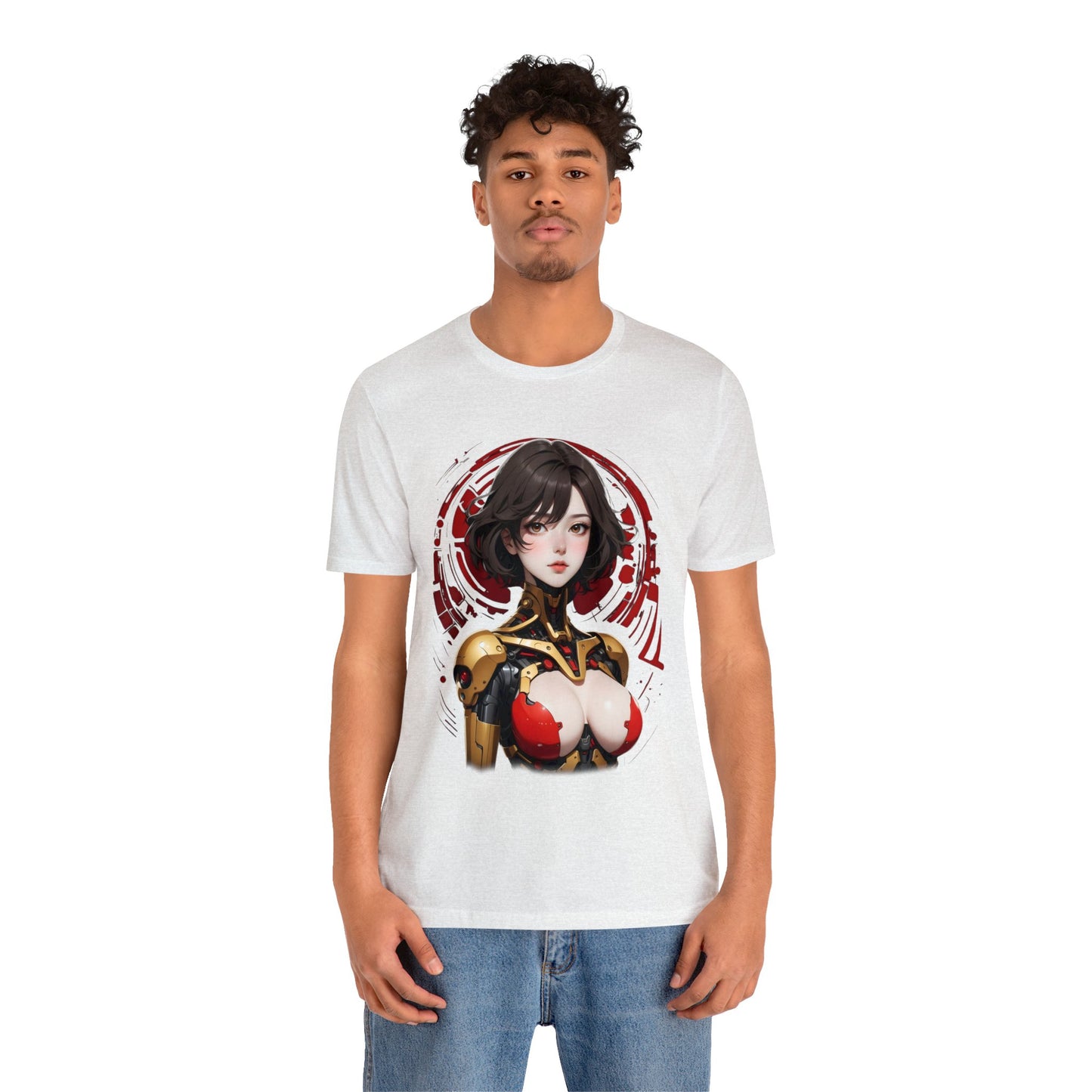 Kǎtōng Piàn - Mecha Girl Collection - Willow - Unisex Jersey Short Sleeve Tee Printify