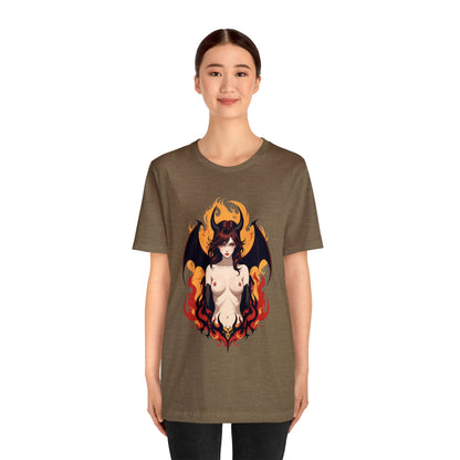 Kǎtōng Piàn - Devil Woman Collection - Darcy - Unisex Jersey Short Sleeve Tee Printify