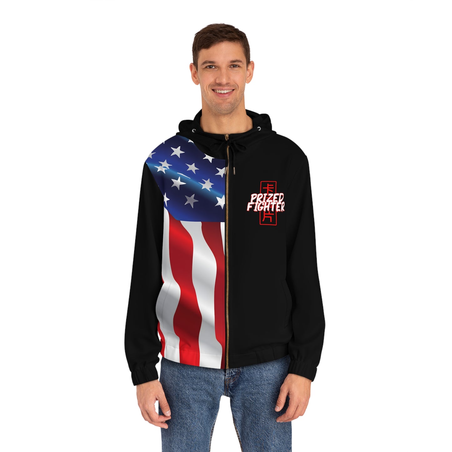 Kǎtōng Piàn - Prized Fighter Collection - America - 007 - Men's Full-Zip Hoodie