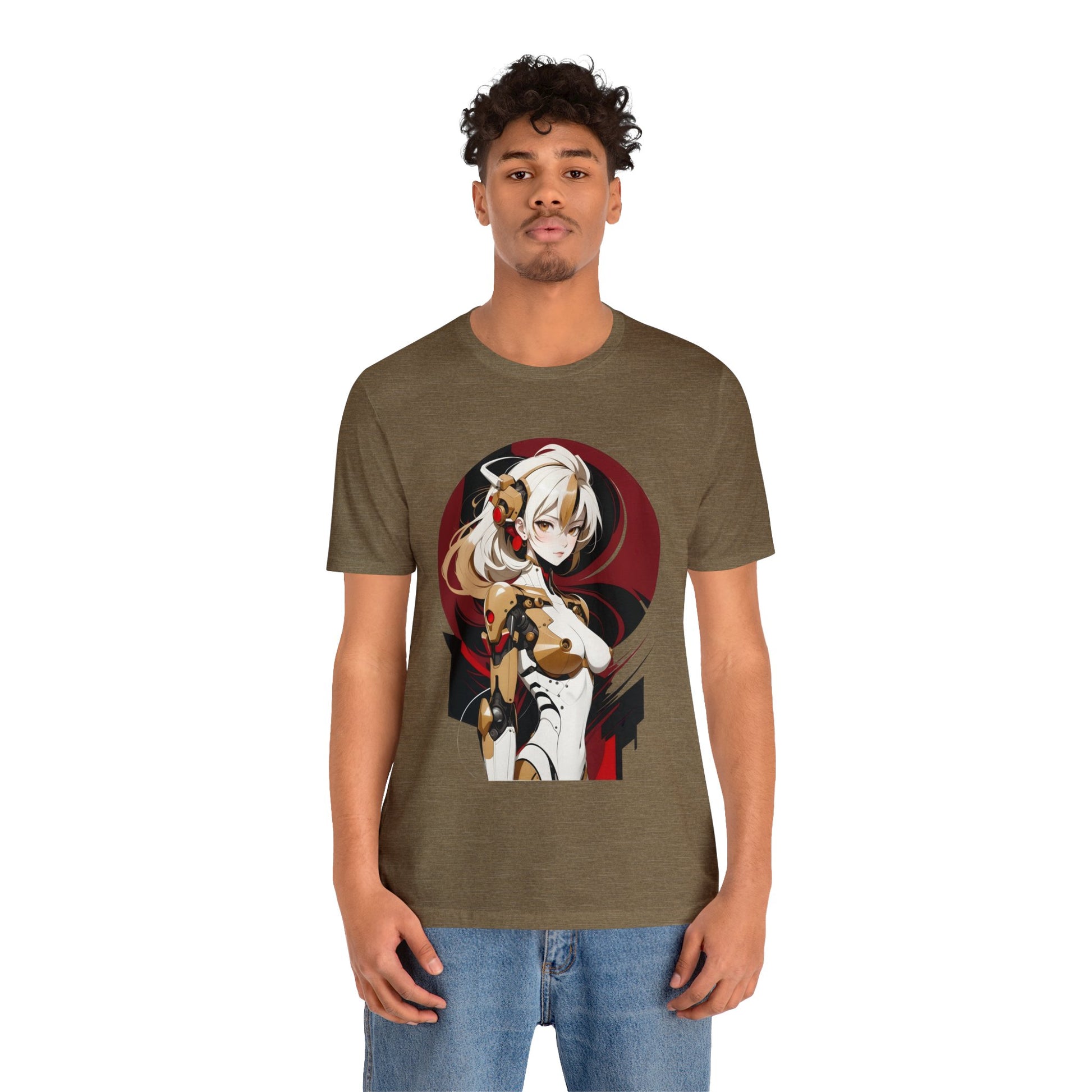 Kǎtōng Piàn - Mecha Girl Collection - Elena - Unisex Jersey Short Sleeve Tee Printify