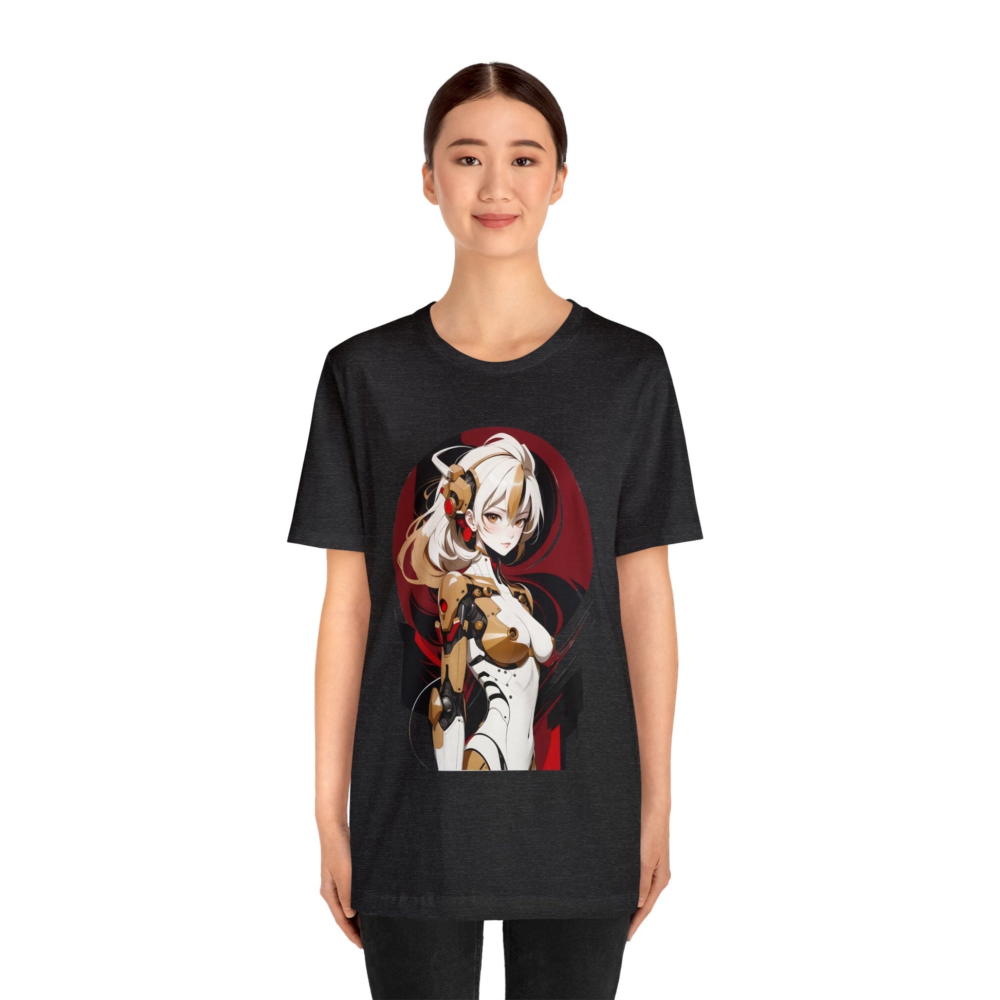 Kǎtōng Piàn - Mecha Girl Collection - Elena - Unisex Jersey Short Sleeve Tee Printify