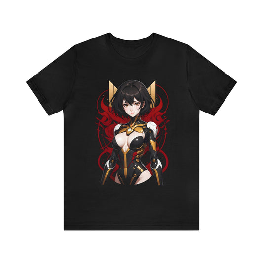 Kǎtōng Piàn - Mecha Girl Collection - Abigail - Unisex Jersey Short Sleeve Tee Printify