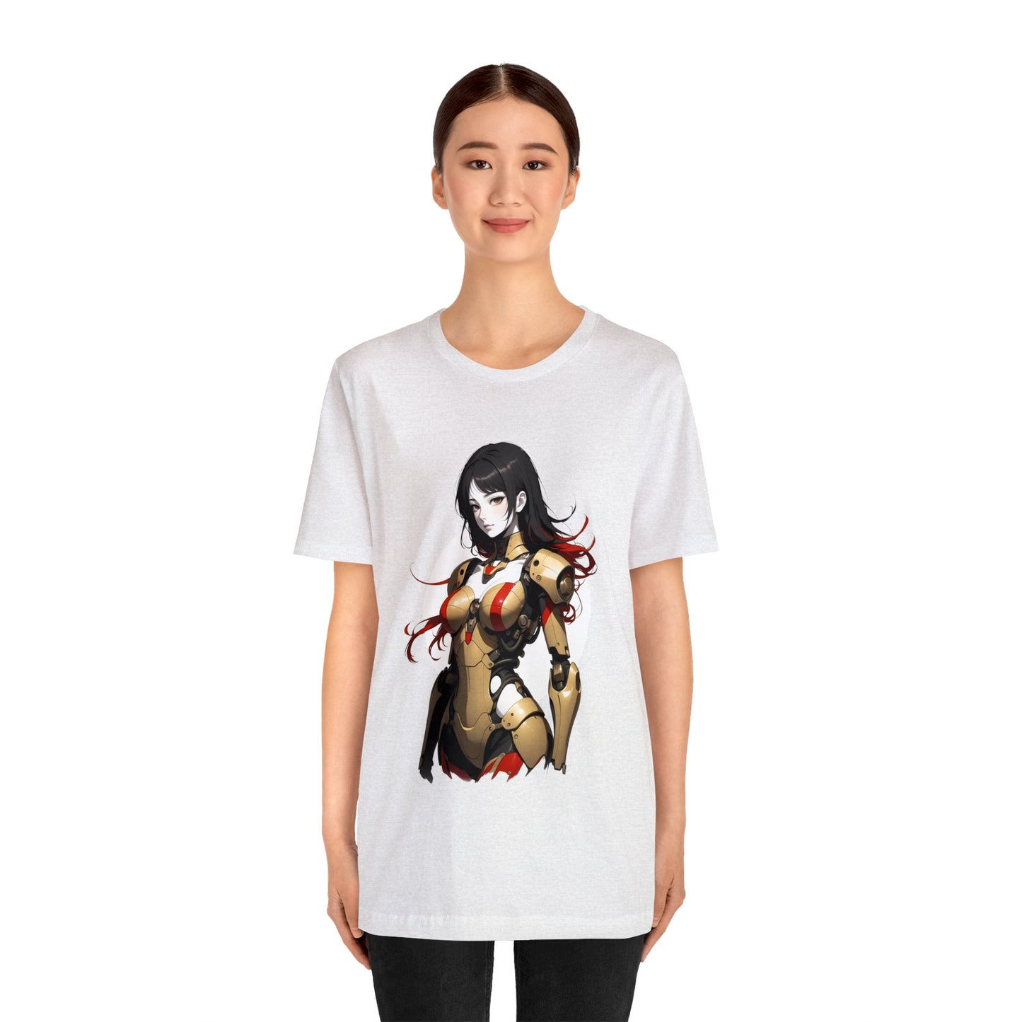 Kǎtōng Piàn - Mecha Girl Collection - Amelia - Unisex Jersey Short Sleeve Tee Printify