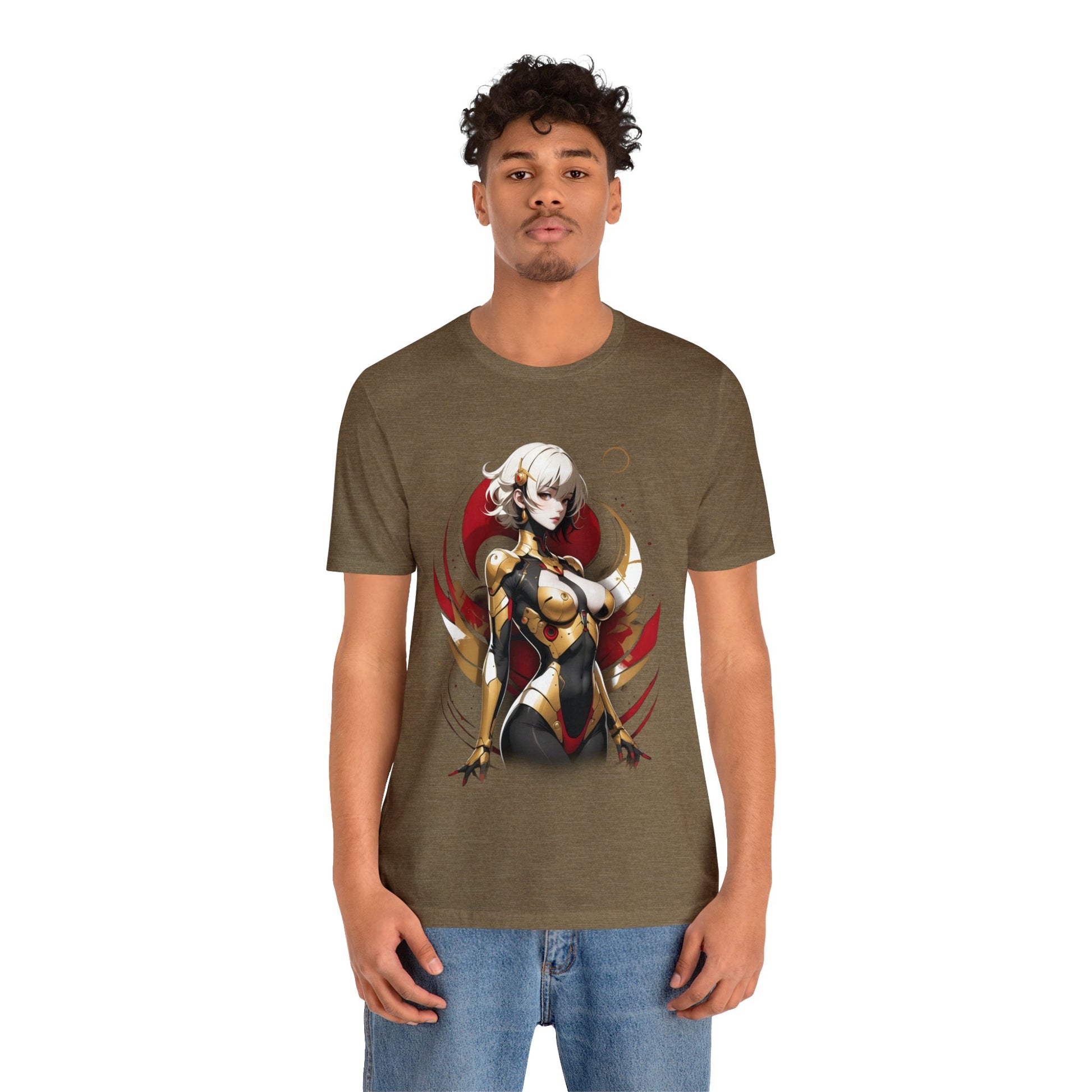 Kǎtōng Piàn - Mecha Girl Collection - Emily - Unisex Jersey Short Sleeve Tee Printify