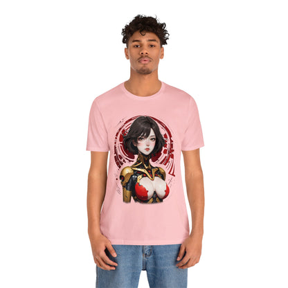 Kǎtōng Piàn - Mecha Girl Collection - Willow - Unisex Jersey Short Sleeve Tee Printify