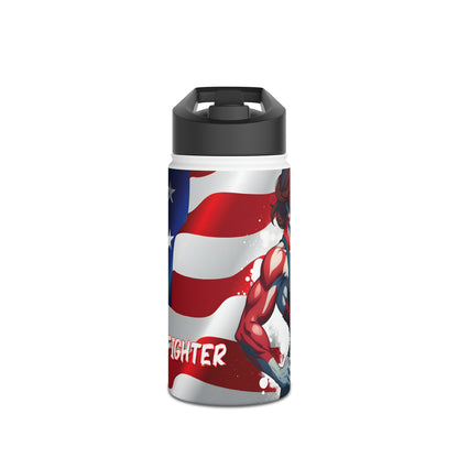 Kǎtōng Piàn - Prized Fighter Collection - America - 004 - Stainless Steel Water Bottle, Standard Lid