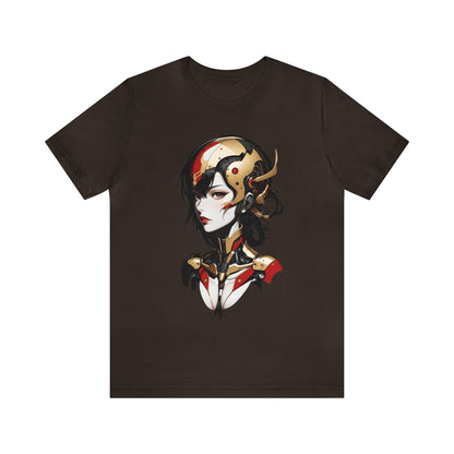 Kǎtōng Piàn - Mecha Girl Collection - Aurora - Unisex Jersey Short Sleeve Tee Printify