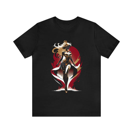 Kǎtōng Piàn - Mecha Girl Collection - Lucy - Unisex Jersey Short Sleeve Tee Printify