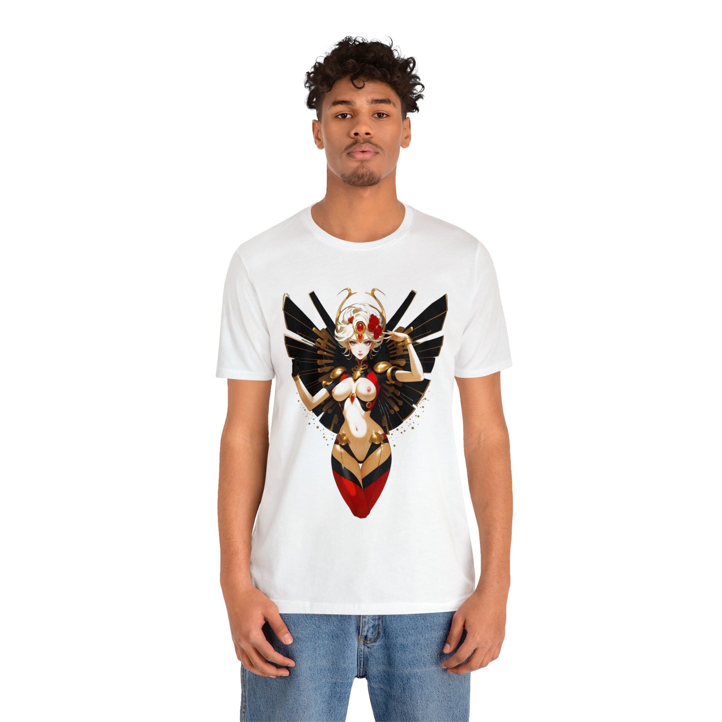 Kǎtōng Piàn - Mecha Girl Collection - Riley - Unisex Jersey Short Sleeve Tee Printify