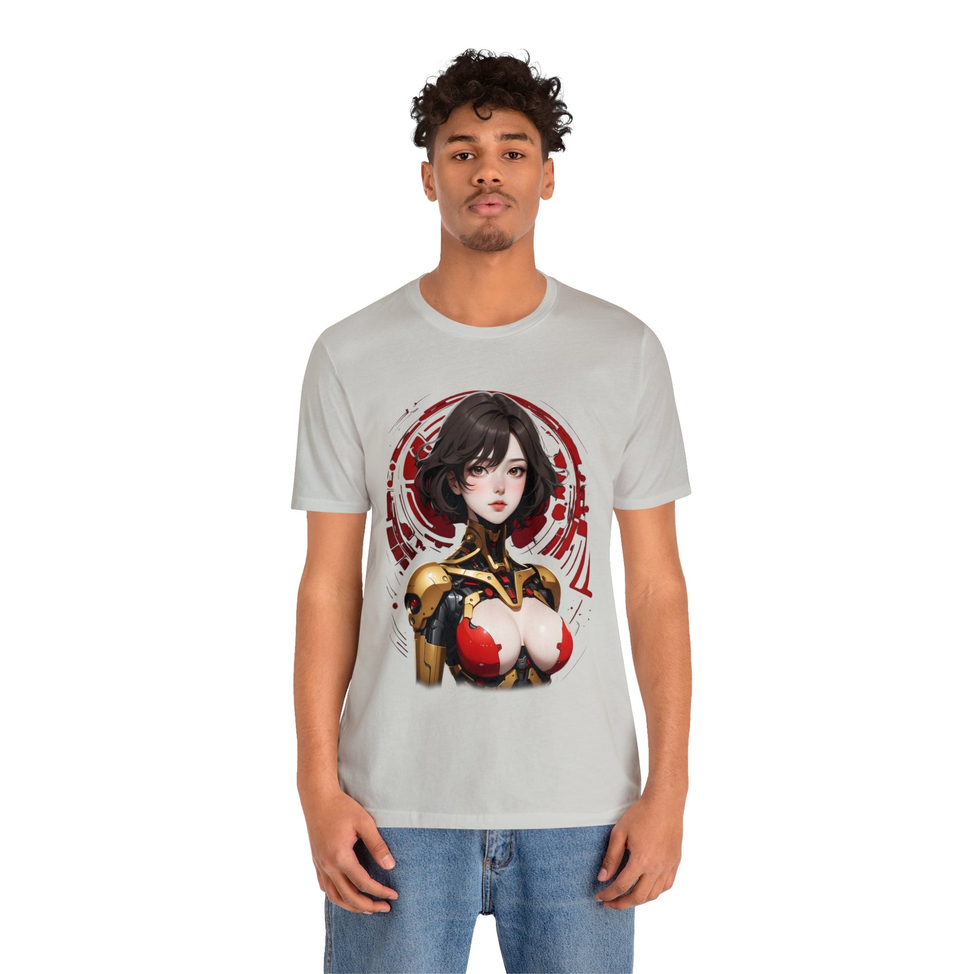 Kǎtōng Piàn - Mecha Girl Collection - Willow - Unisex Jersey Short Sleeve Tee Printify