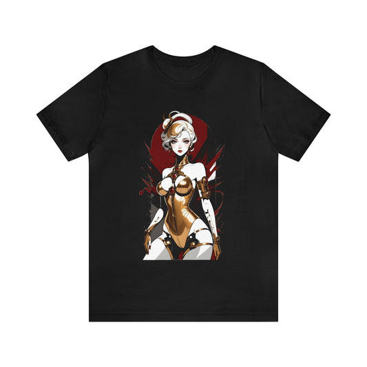 Kǎtōng Piàn - Mecha Girl Collection - Violet - Unisex Jersey Short Sleeve Tee Printify