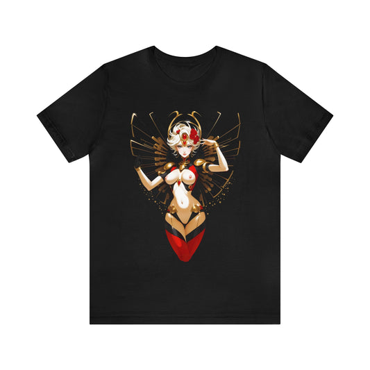 Kǎtōng Piàn - Mecha Girl Collection - Riley - Unisex Jersey Short Sleeve Tee Printify