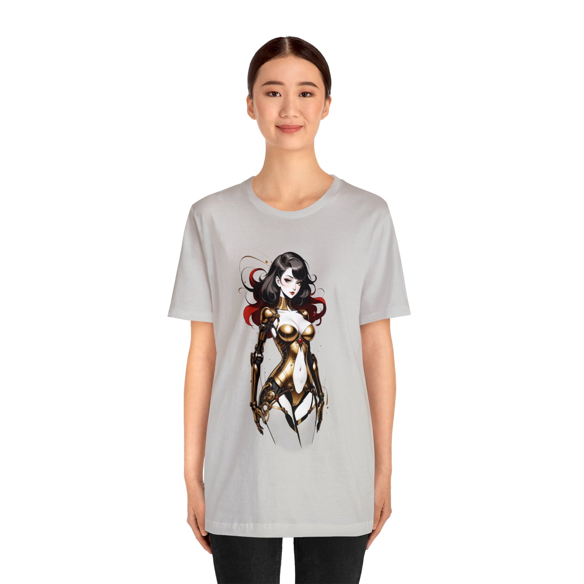 Kǎtōng Piàn - Mecha Girl Collection - Grace - Unisex Jersey Short Sleeve Tee Printify