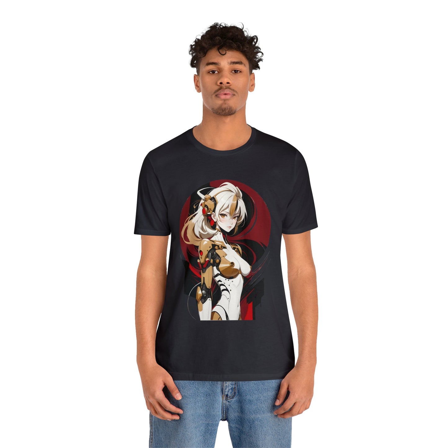 Kǎtōng Piàn - Mecha Girl Collection - Elena - Unisex Jersey Short Sleeve Tee Printify