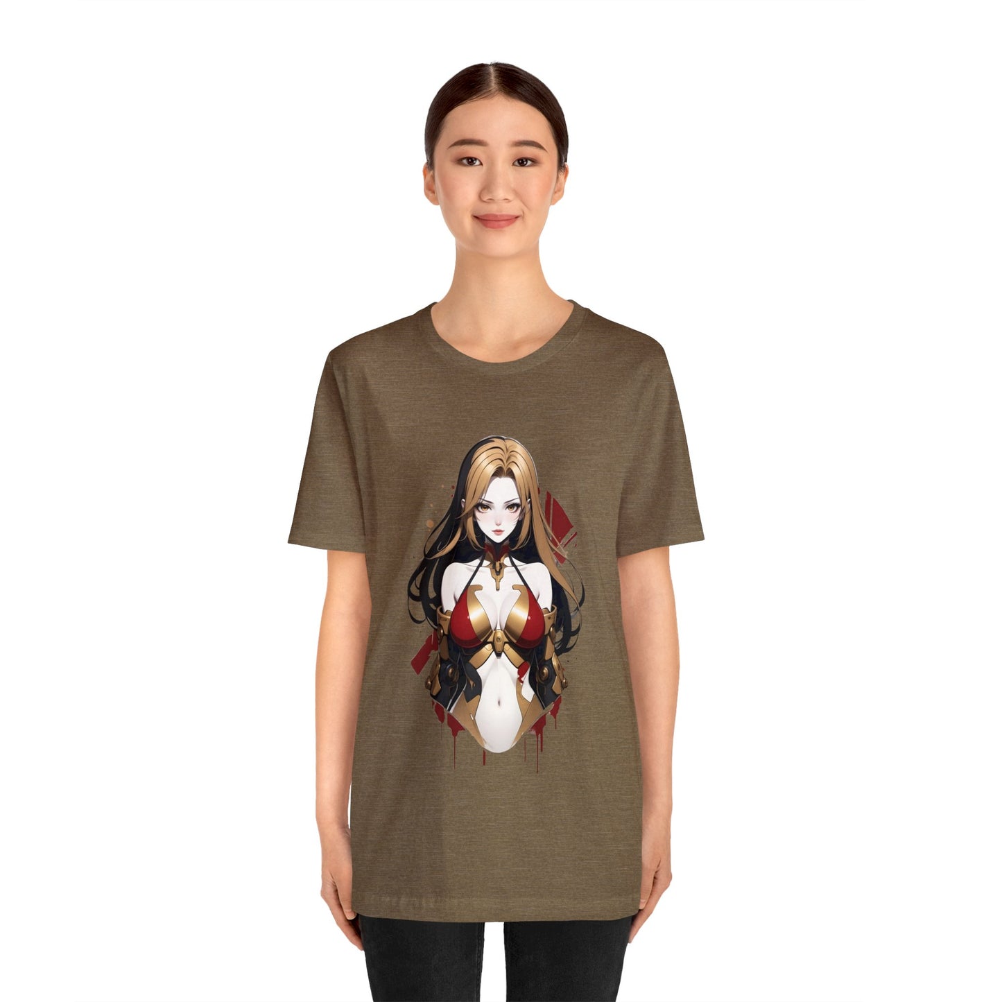 Kǎtōng Piàn - Mecha Girl Collection - Emma - Unisex Jersey Short Sleeve Tee Printify