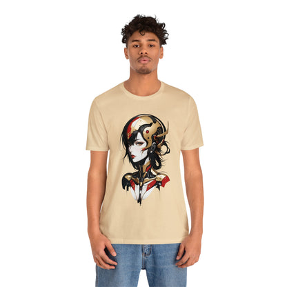 Kǎtōng Piàn - Mecha Girl Collection - Aurora - Unisex Jersey Short Sleeve Tee Printify