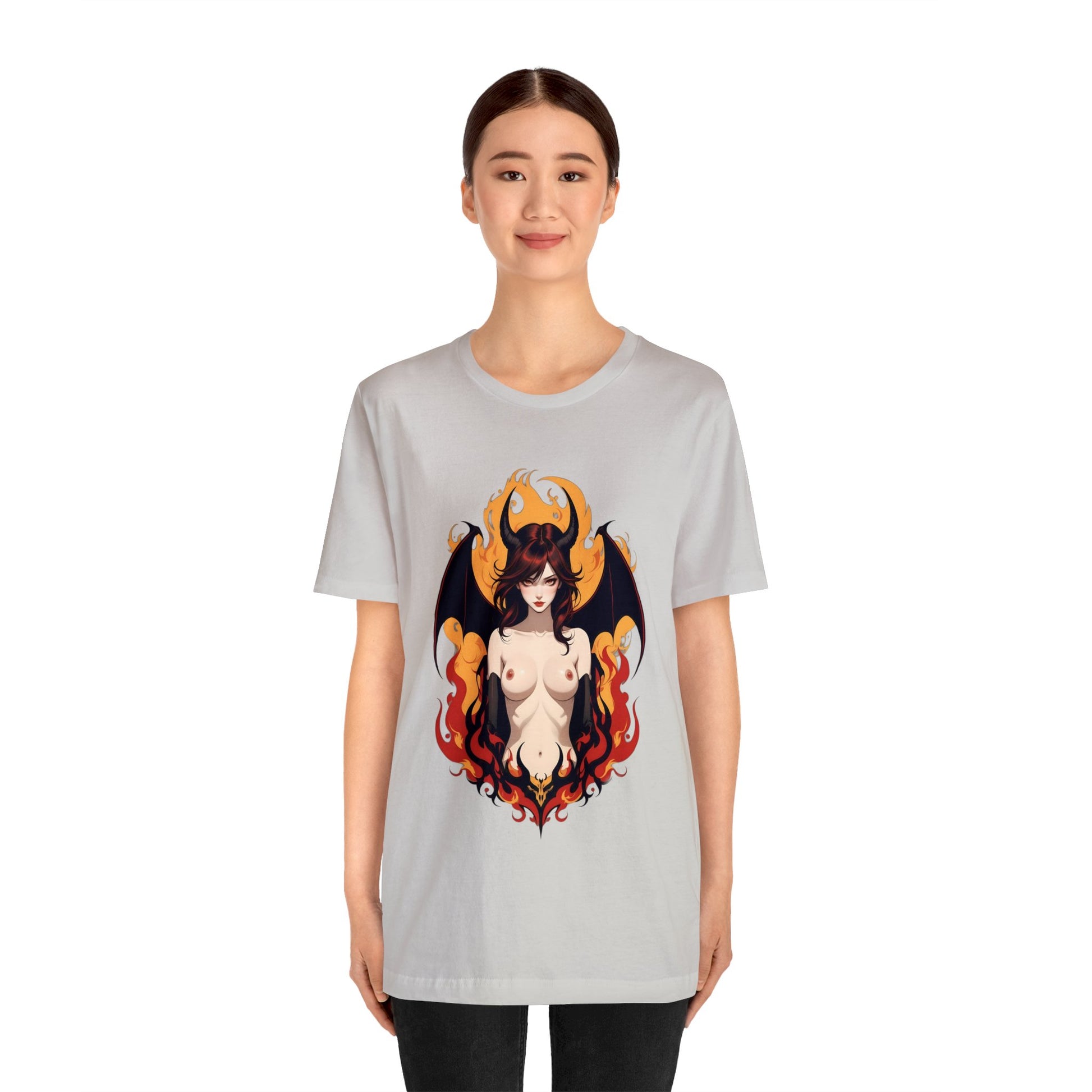 Kǎtōng Piàn - Devil Woman Collection - Darcy - Unisex Jersey Short Sleeve Tee Printify