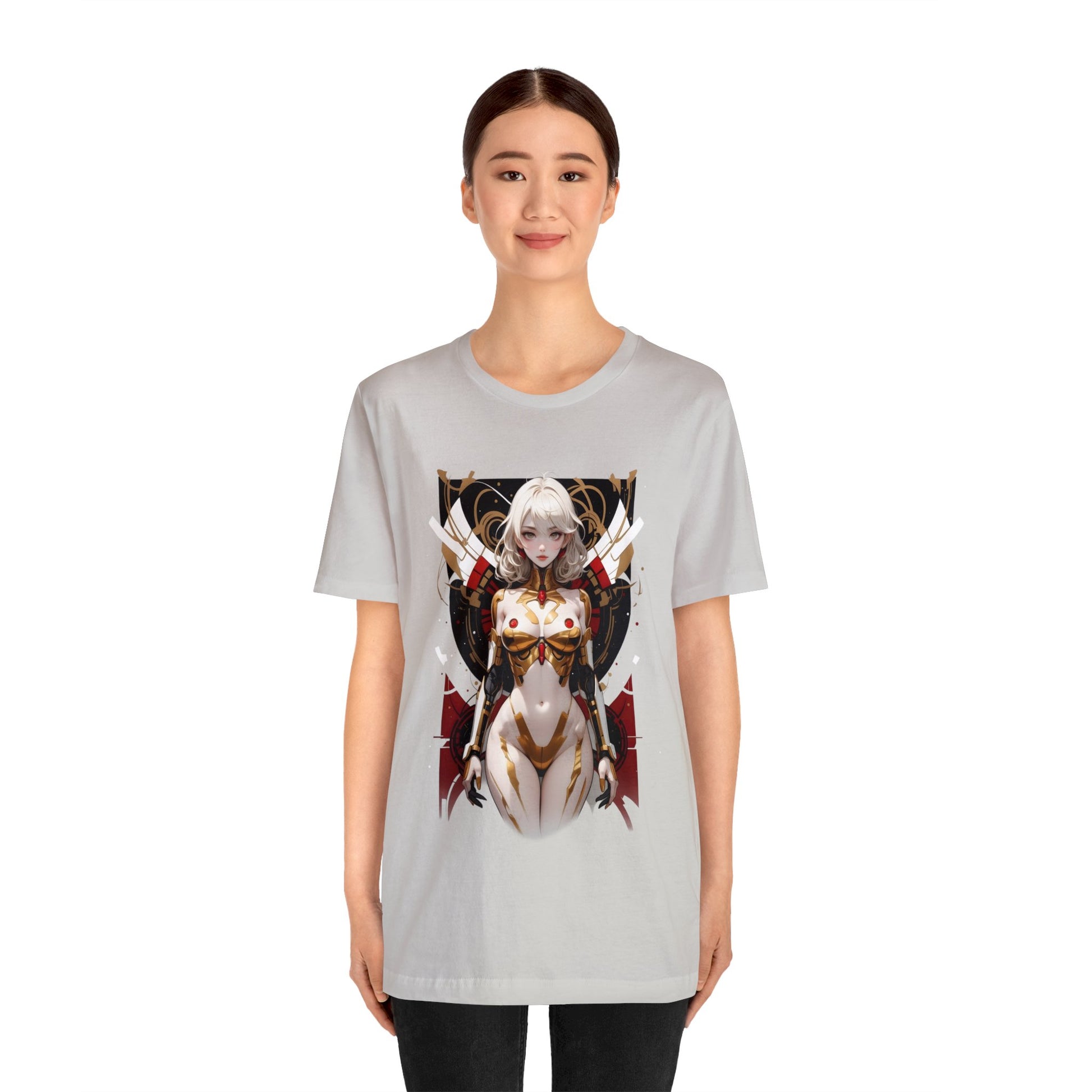 Kǎtōng Piàn - Mecha Girl Collection - Isla - Unisex Jersey Short Sleeve Tee Printify