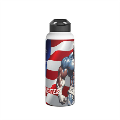 Kǎtōng Piàn - Prized Fighter Collection - America - 009 - Stainless Steel Water Bottle, Standard Lid
