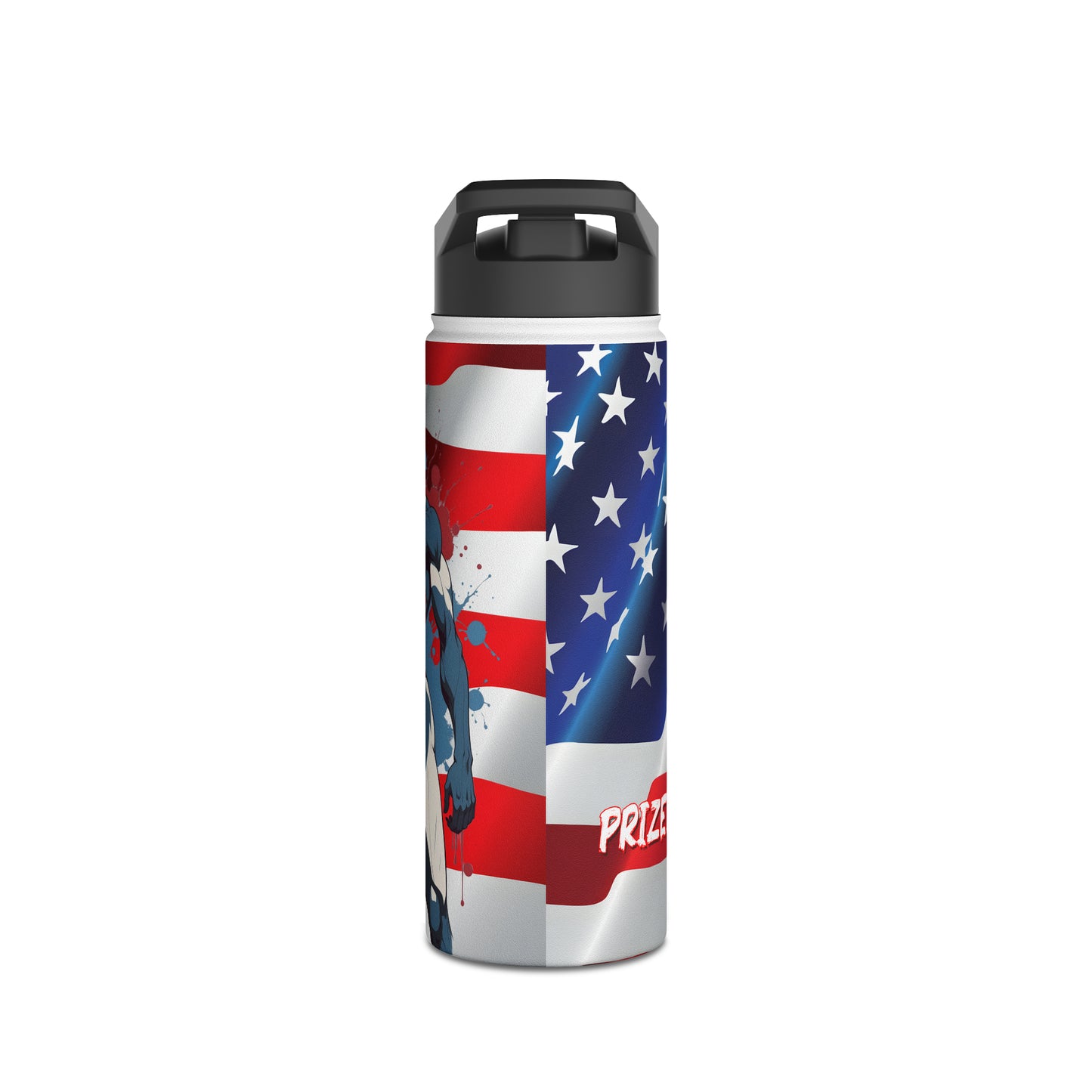 Kǎtōng Piàn - Prized Fighter Collection - America - 008 - Stainless Steel Water Bottle, Standard Lid