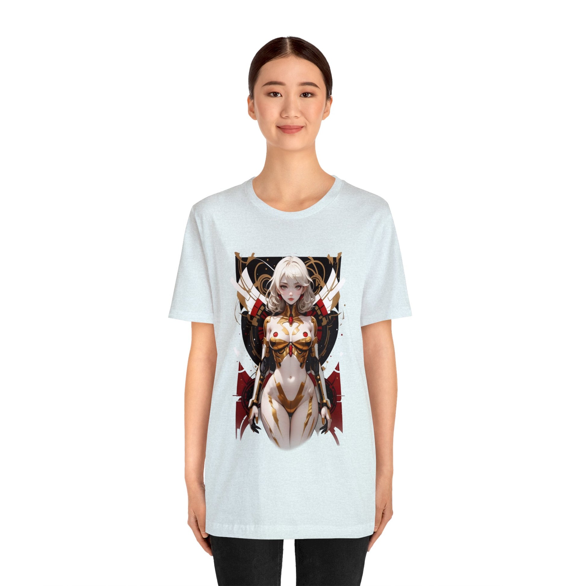 Kǎtōng Piàn - Mecha Girl Collection - Isla - Unisex Jersey Short Sleeve Tee Printify