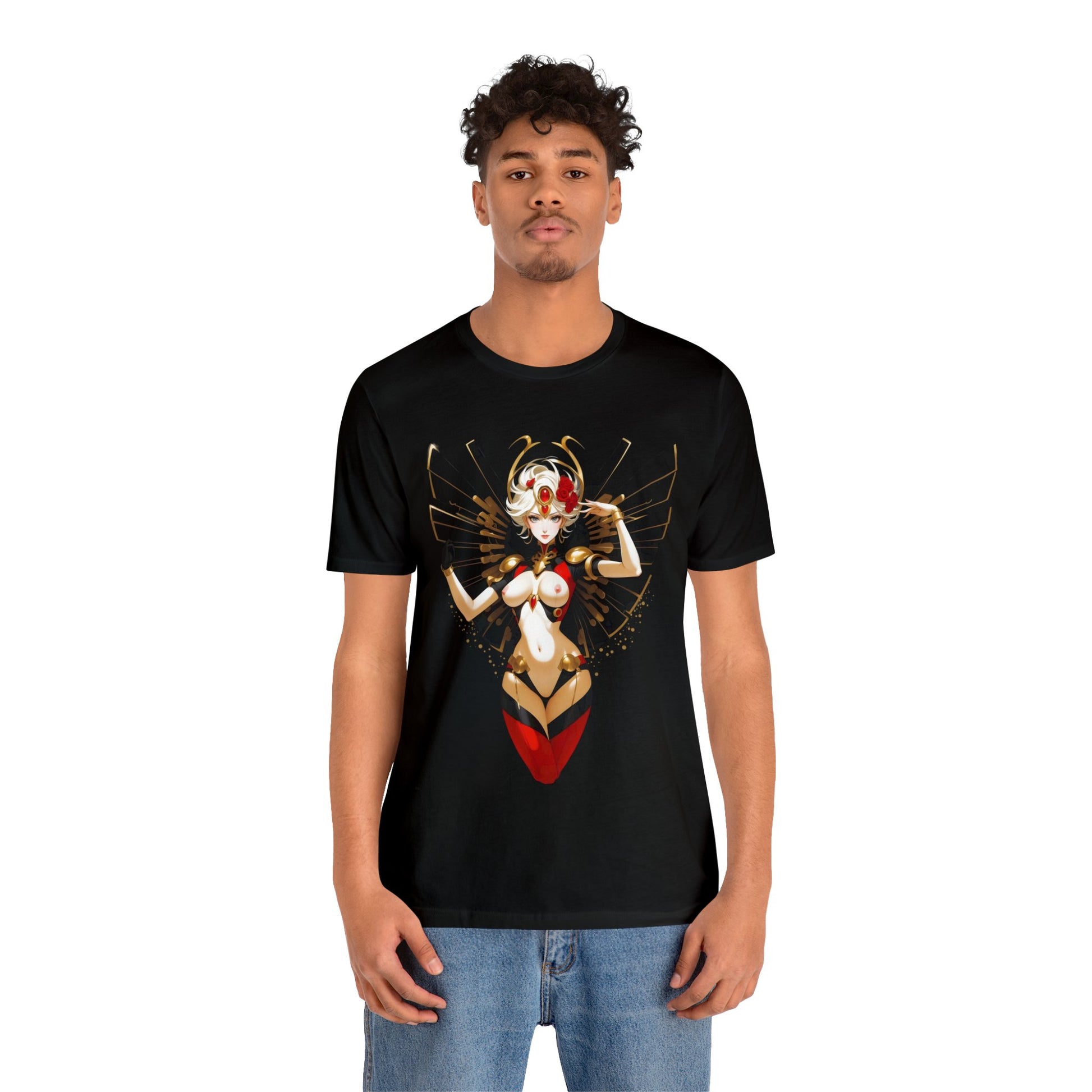 Kǎtōng Piàn - Mecha Girl Collection - Riley - Unisex Jersey Short Sleeve Tee Printify