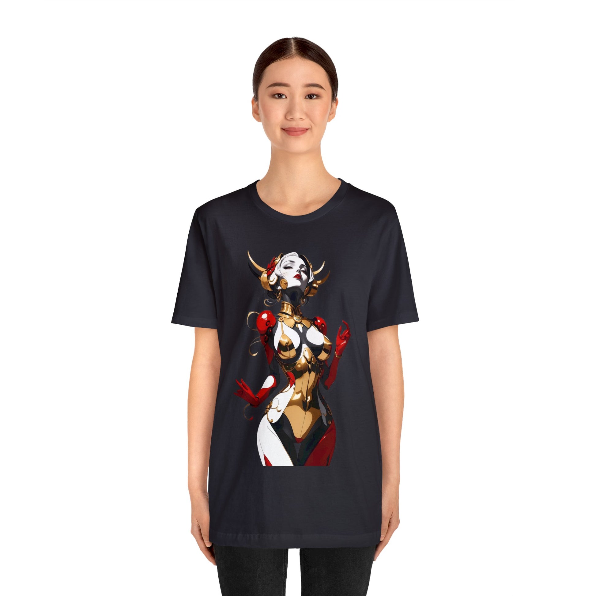 Kǎtōng Piàn - Mecha Girl Collection - Sophia - Unisex Jersey Short Sleeve Tee Printify