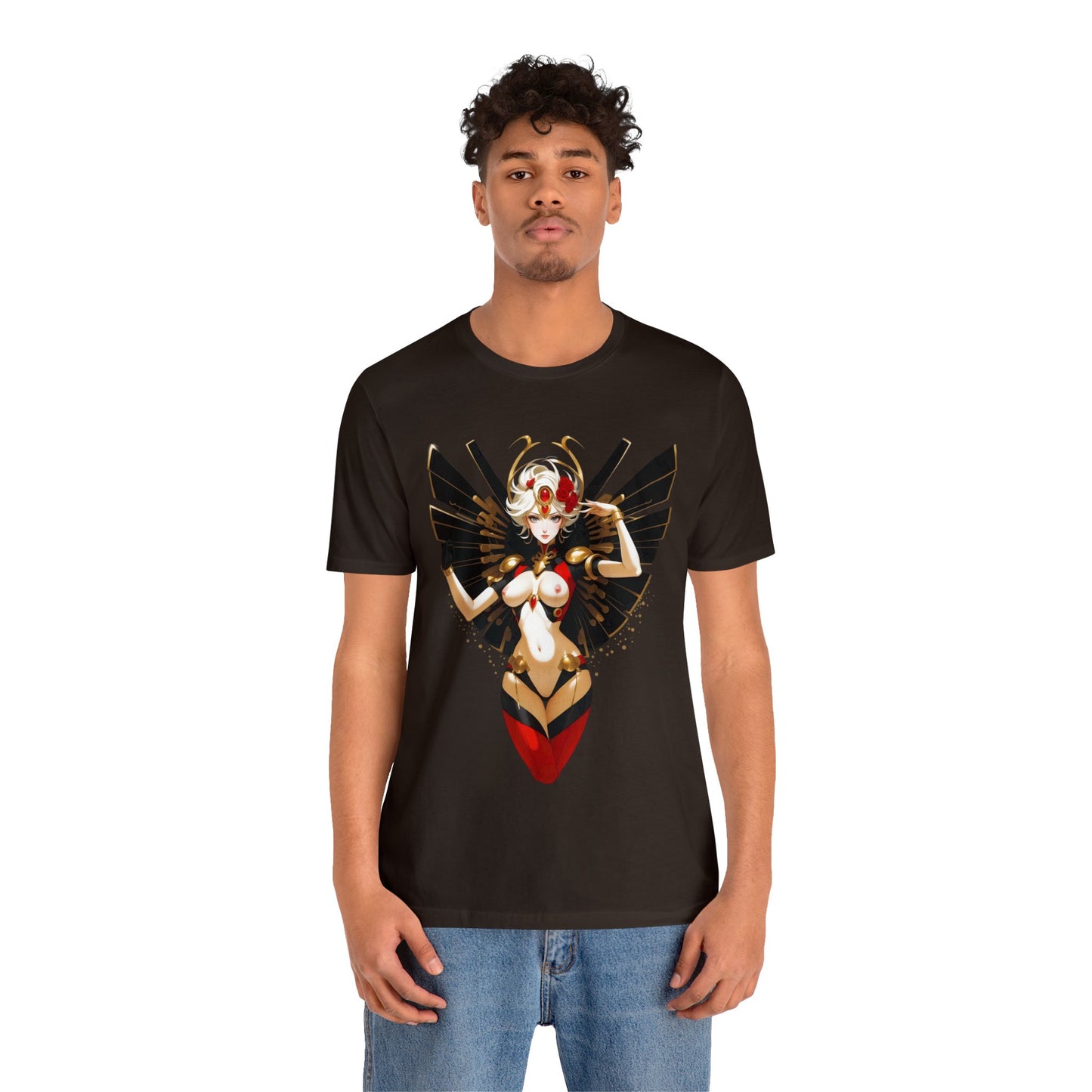 Kǎtōng Piàn - Mecha Girl Collection - Riley - Unisex Jersey Short Sleeve Tee Printify