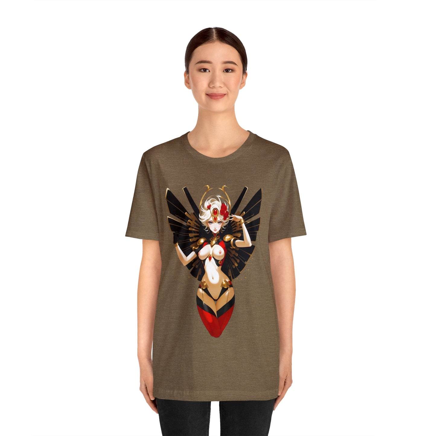 Kǎtōng Piàn - Mecha Girl Collection - Riley - Unisex Jersey Short Sleeve Tee Printify