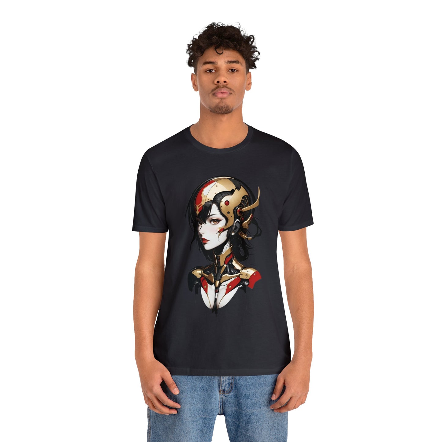 Kǎtōng Piàn - Mecha Girl Collection - Aurora - Unisex Jersey Short Sleeve Tee Printify