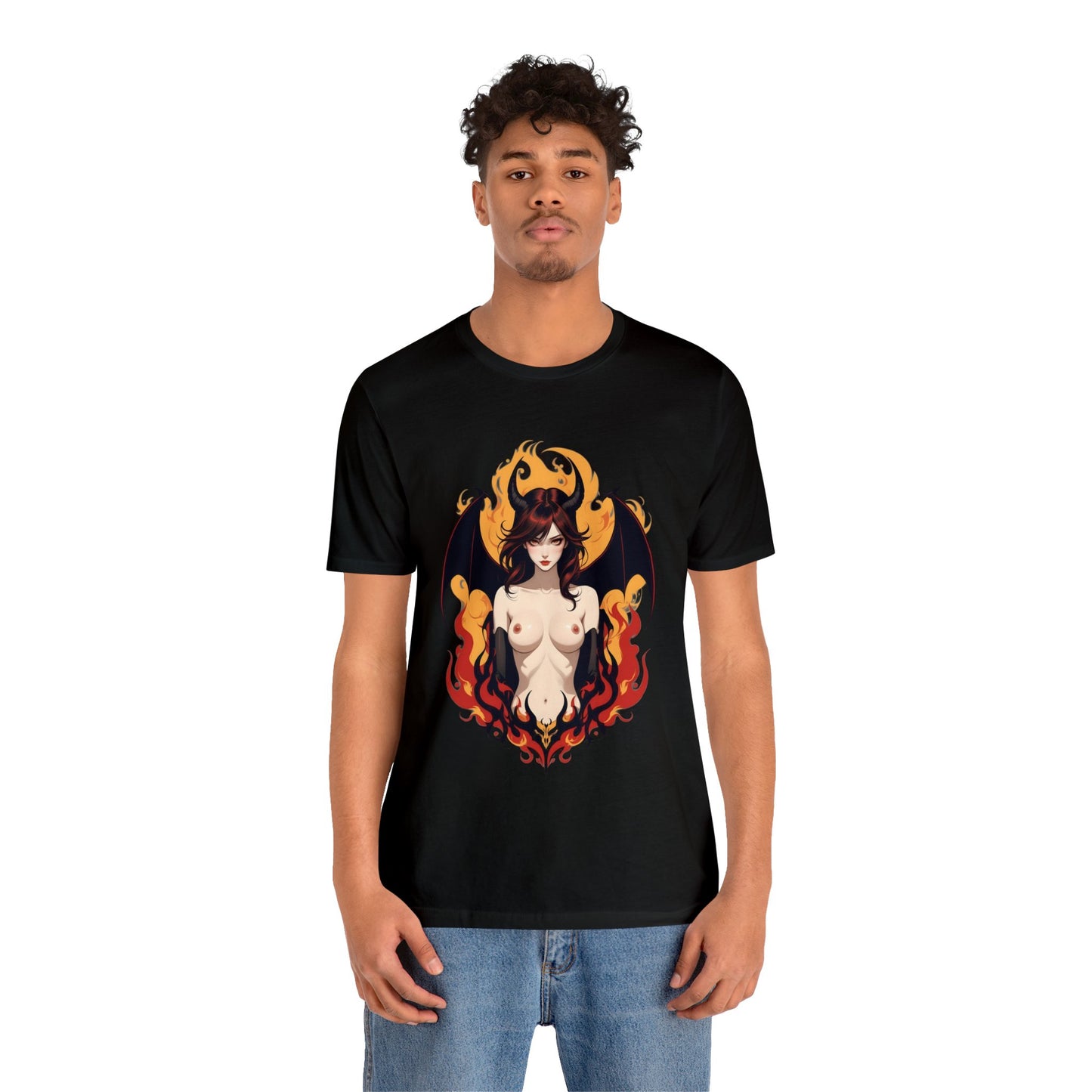 Kǎtōng Piàn - Devil Woman Collection - Darcy - Unisex Jersey Short Sleeve Tee Printify