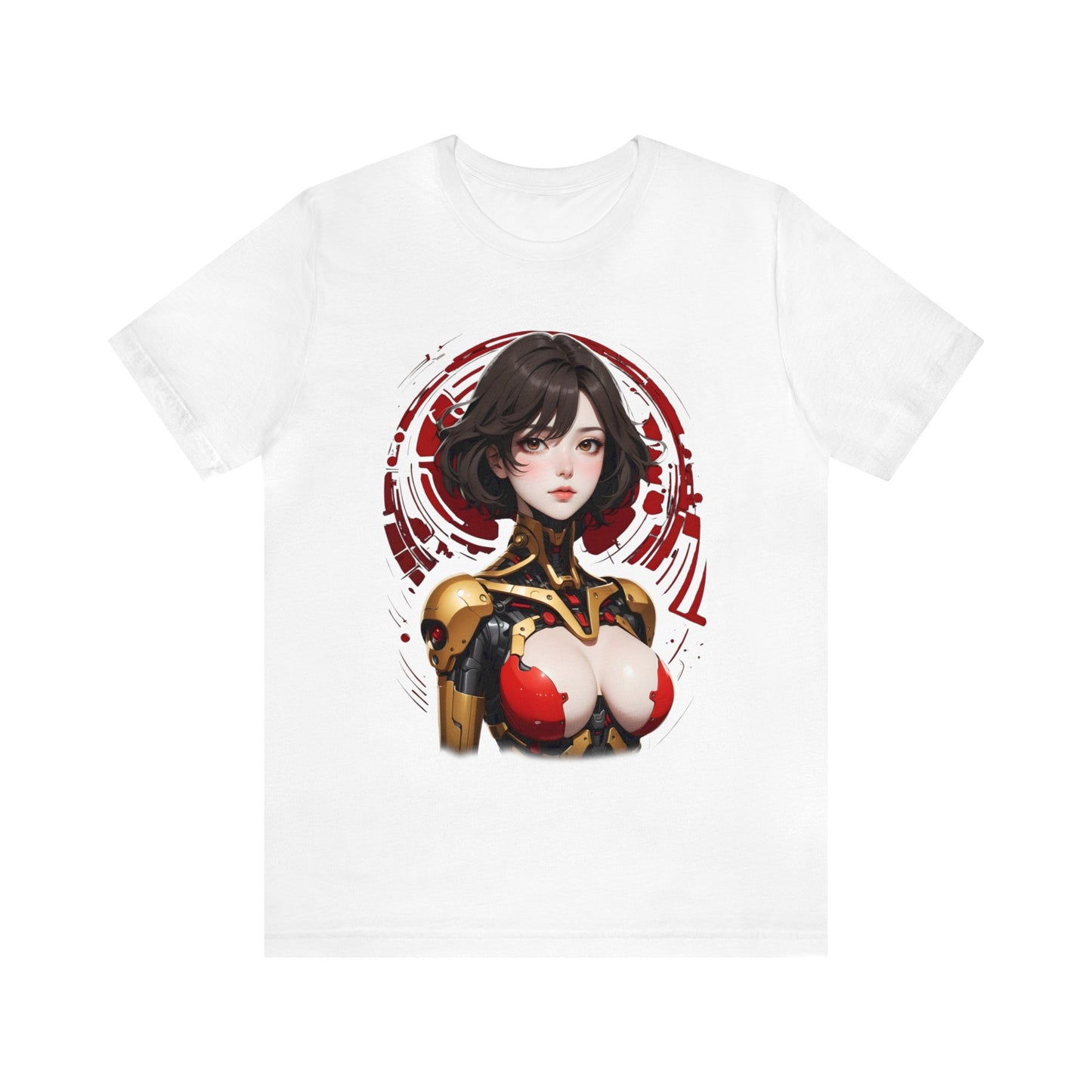 Kǎtōng Piàn - Mecha Girl Collection - Willow - Unisex Jersey Short Sleeve Tee Printify