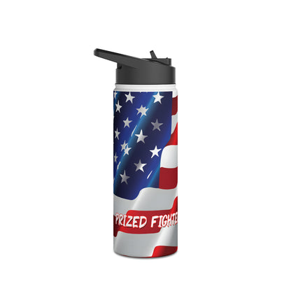 Kǎtōng Piàn - Prized Fighter Collection - America - 005 - Stainless Steel Water Bottle, Standard Lid