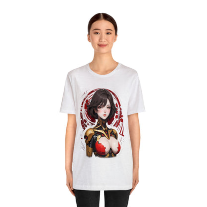 Kǎtōng Piàn - Mecha Girl Collection - Willow - Unisex Jersey Short Sleeve Tee Printify