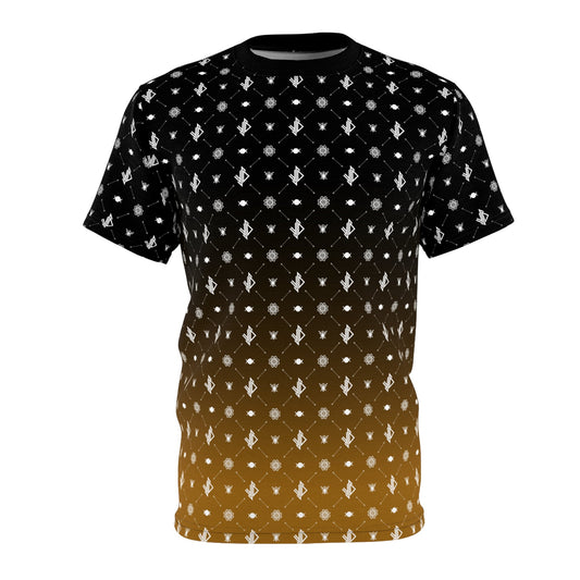Stylish Unisex Cut & Sew Tee with Gradient Pattern - Perfect for Casual Outings & Everyday Wear - Verdine Daniels