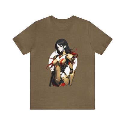 Kǎtōng Piàn - Mecha Girl Collection - Amelia - Unisex Jersey Short Sleeve Tee Printify